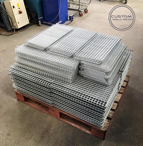 wire mesh cut to size weld mesh knotch and folded to size 
